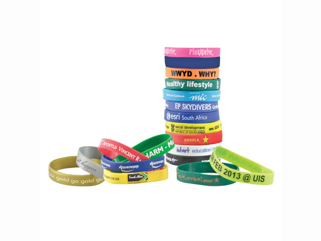 12mm Printed Silicone Band with 1 colour