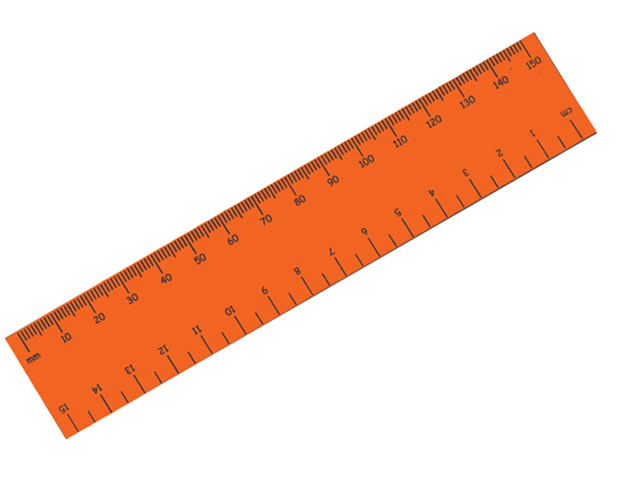 15cm Standard Ruler with 1 colour print