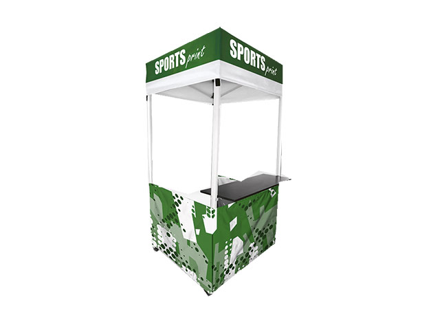 1x1 Aluminium Kiosk with Shelf