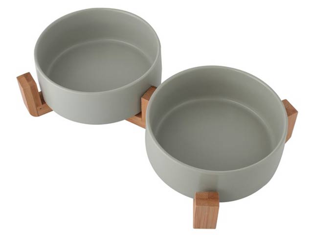 2-Piece Pet Bowl and Stand