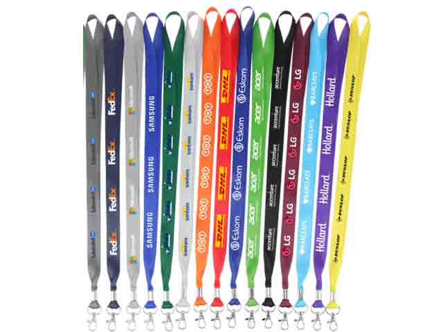 20mm Polytape Lanyard with 1 col + Swivel croc