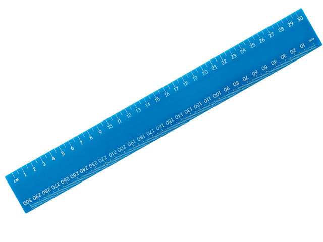 30cm Standard Ruler with 1 colour print