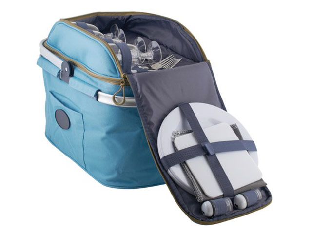 4-Person Picnic Caddy and Cooler