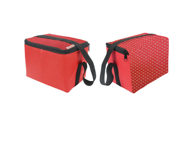 6 Can cooler with Shweshwe Flap