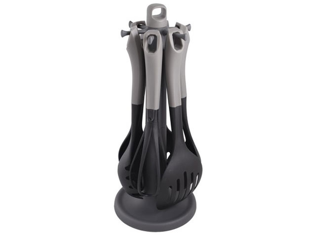 6-Piece Kitchen Utensils and Rotating Stand