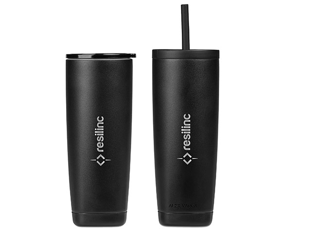 Alex Varga Aurelian Stainless Steel 2-in-1 Vacuum Tumbler and Straw - 530ml