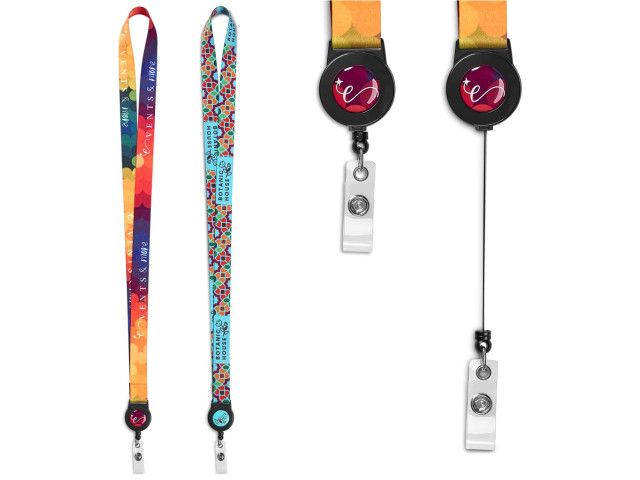Altitude Badge Reel Double-Sided Satin Lanyard - Image 3