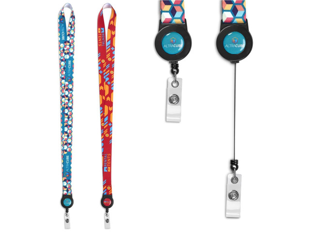 Altitude Badge Reel Single-Sided Satin Lanyard - Image 3