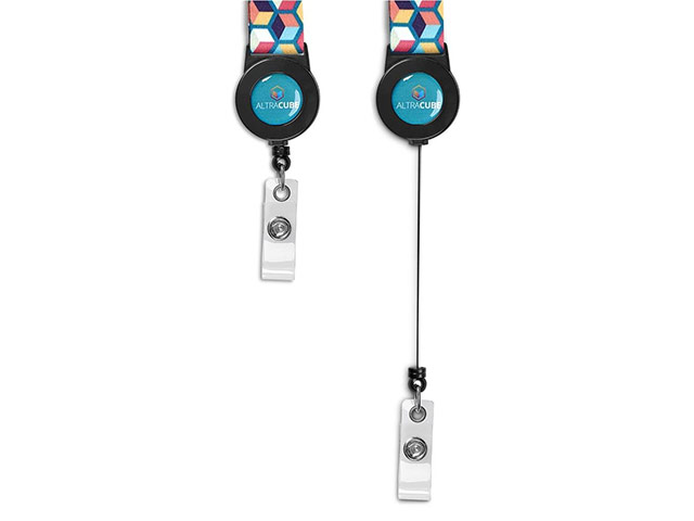 Altitude Badge Reel Single-Sided Sublimated Satin Lanyard