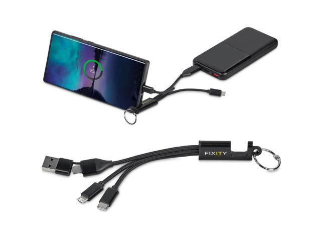 Altitude Furban 4-in-1 Charging Cable with Phone Stand