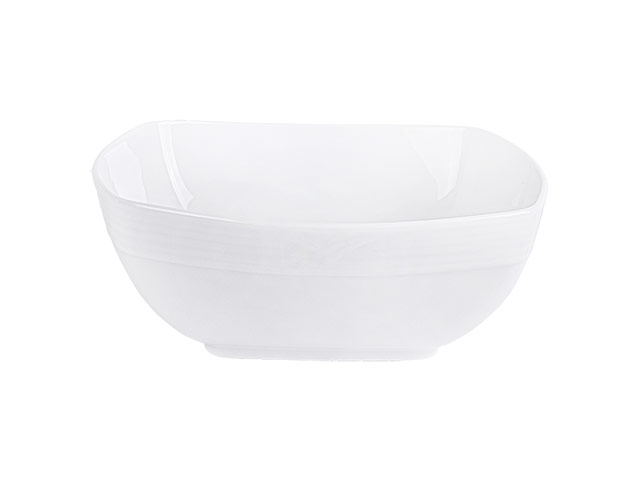 Arctic White Square Bowl