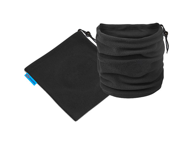 Black Nippy Neck Warmer with full colour label