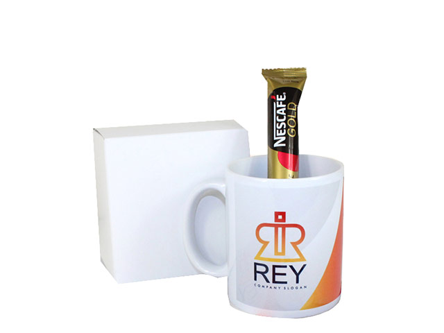 Blanco Mug with fc and Coffee Sachet