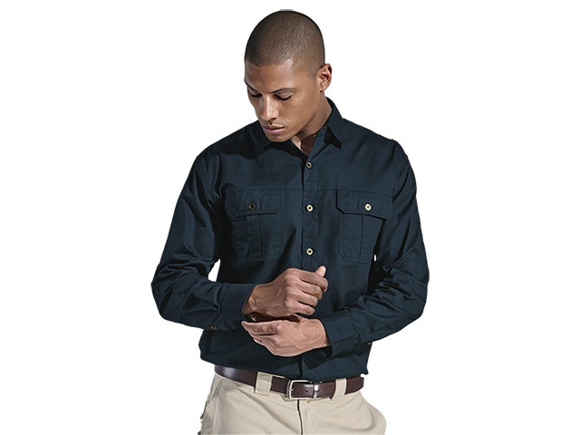 Bush Shirt Long Sleeve Mens