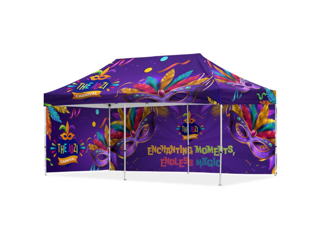 Coated Steel Sublimated Gazebo 6M X 3M - 1 Long Full- Wall Skin - 1 Short Full-Wall Skin - Image 5