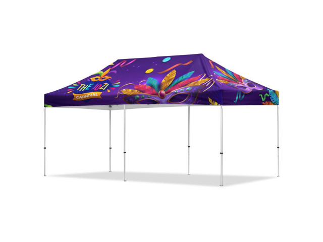 Coated Steel Sublimated Gazebo 6m x 3m