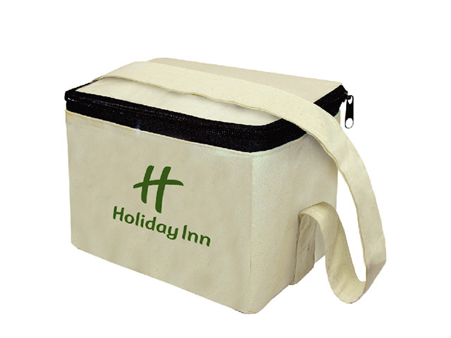 Cotton 6 Can Cooler with 1 Col Print