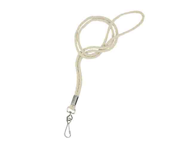 Cotton Cord Lanyard with 1 colour