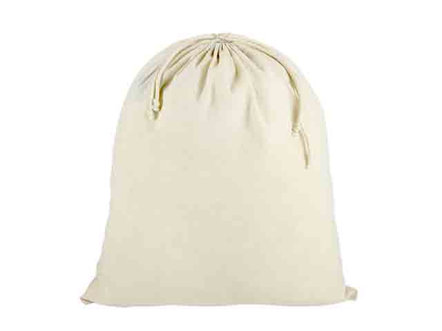 Cotton Drawcord Bag with 1 col