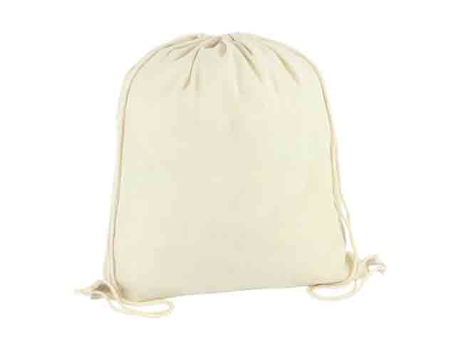 Cotton Drawstring Bag with 1 col