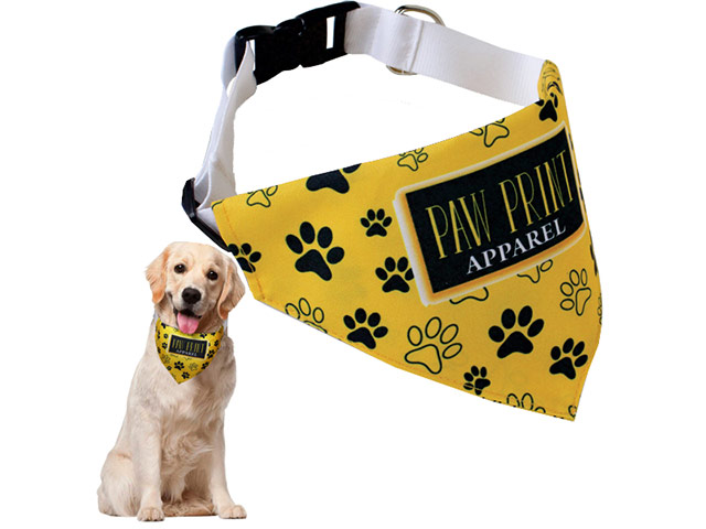 Dog Bandana with collar FC Print -Small