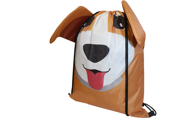 Dog Drawstring Bag with FC Print