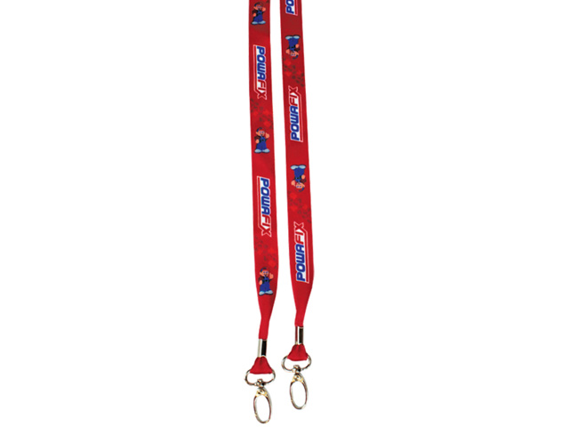 Dye Sublimation Open Lanyard With Double Clip