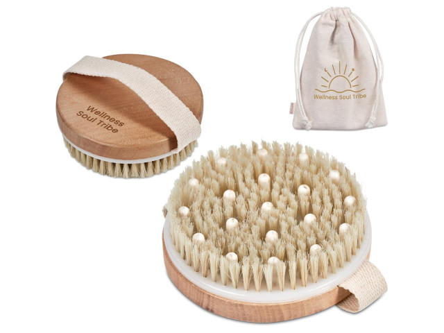 Eva and Elm Aura Bath Massage and Exfoliate Brush