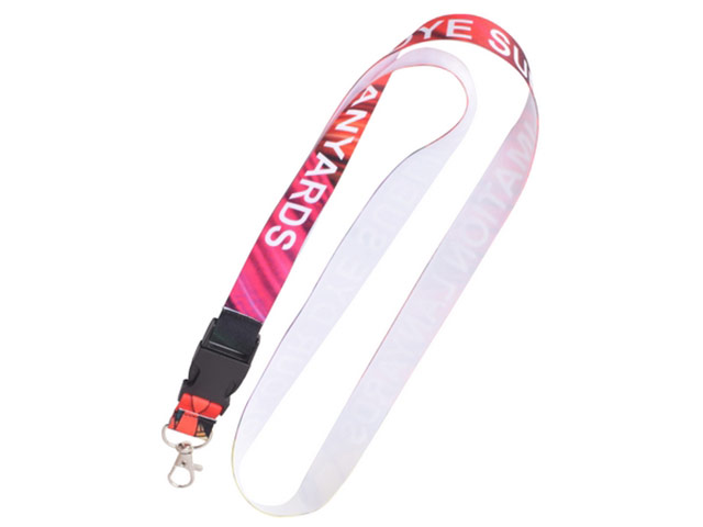 Glossy Poly Lanyard Single Sided with BuckleandRing