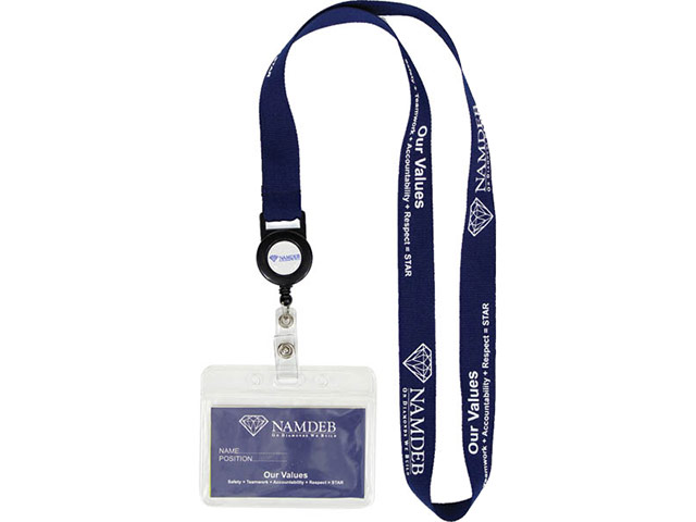 Hadley Retractor Reel Lanyard with ful col