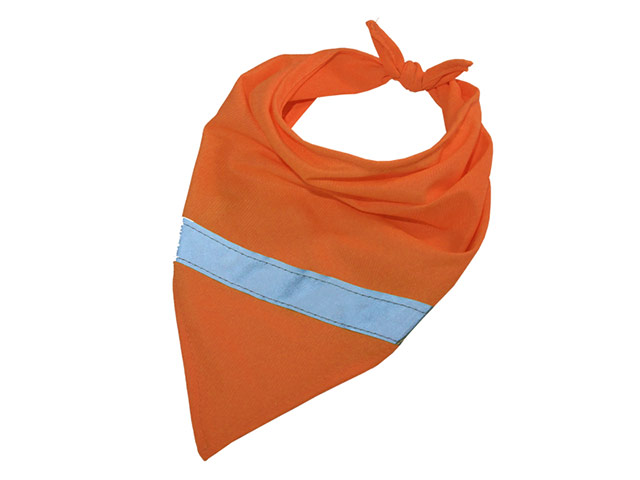 High Vis Dog Tie Bandana with 1 Col print L