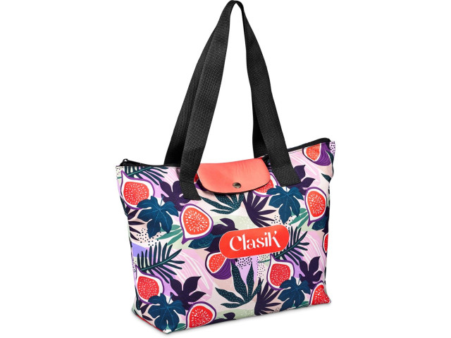 Hoppla Rosebank Polyester Roll-Up Tote Bag - Image 4