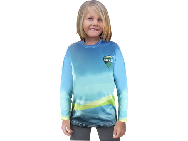 Junior Crew Neck Long Sleeve T Shirt - Birdseye moisture