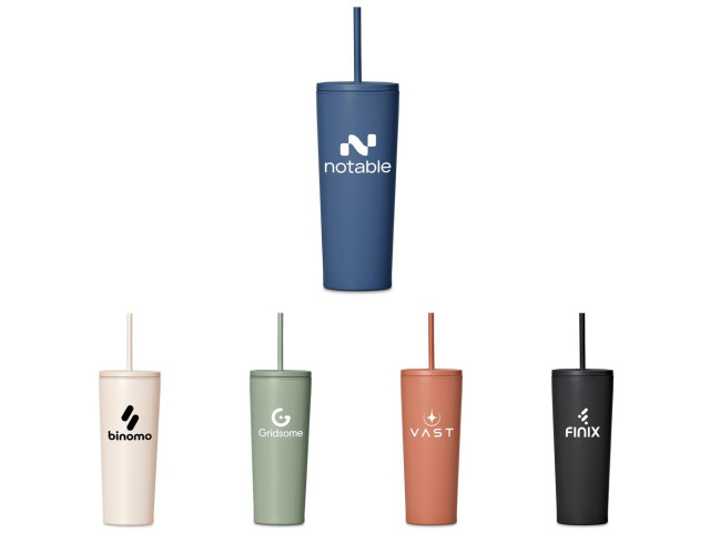 Kooshty Concorde Stainless Steel And Plastic Double-Wall Tumbler And Straw-720Ml - Image 3