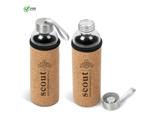 Kooshty Kork Glass Water Bottle - 500ml