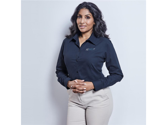 Ladies Long Sleeve Brushed Cotton Twill Moderna Shirt