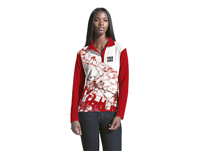 Ladies Long Sleeve Golf Shirt Custom Design
