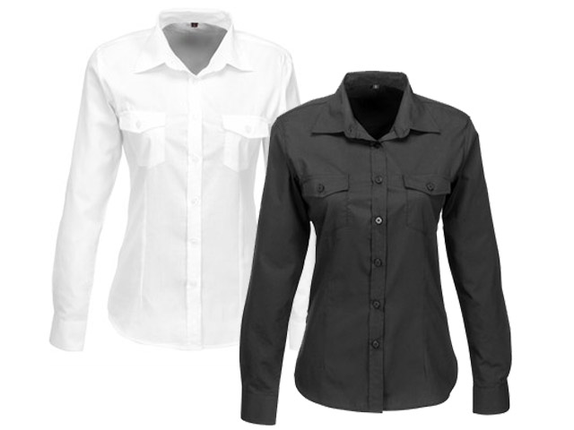 Ladies Long Sleeve Kensington Shirt - Image 3