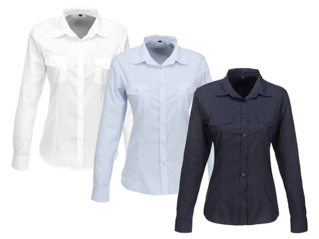 Ladies Long Sleeve Kensington Shirt - Image 4