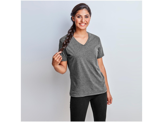 Ladies Michigan Melange V-Neck T-Shirt - Image 3