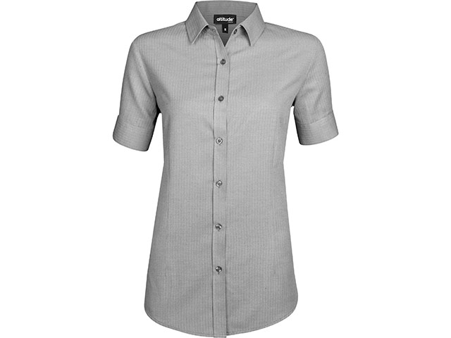Ladies Short Sleeve Nottingham Shirt - Image 3