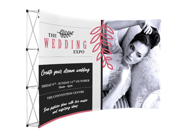 Legend Curved Banner Wall 3.5m x 2.25m