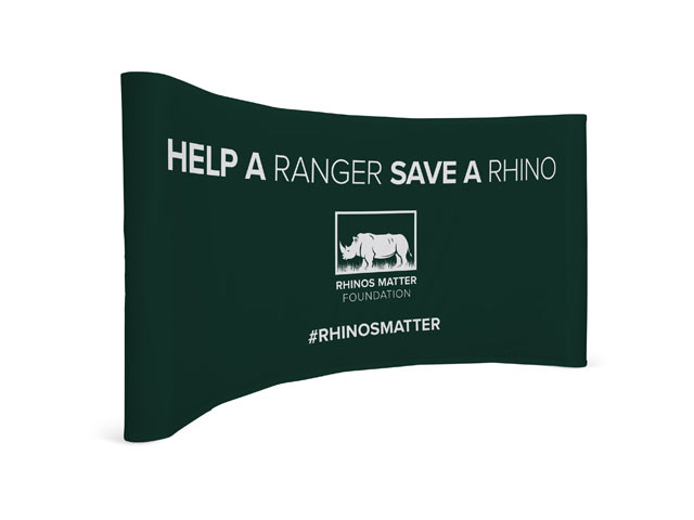 Legend Curved Banner Wall with Wings 4.2m x 2.25m