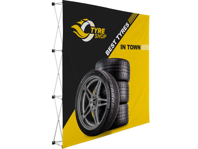 Legend Straight Banner Wall 2.25m x 2.25m