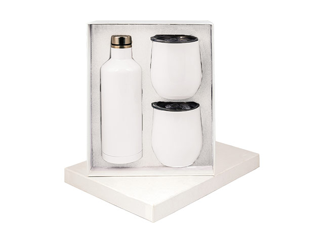 Manhattan Flask And X2 Mug Gift Set - Image 3