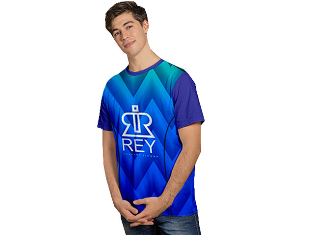 Mens Connor Crew Neck T-Shirt - Polyester Birdseye