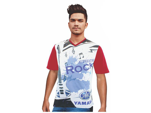Mens Isla Moisture Management V Neck Sublimation T-Shirt - Image 3