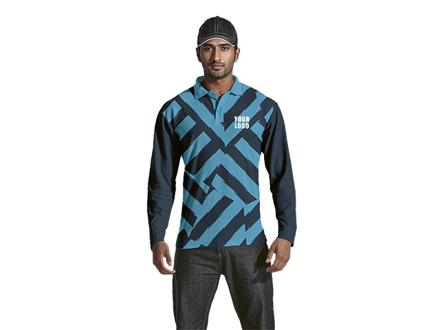 Mens Long Sleeve Golf Shirt Custom Design