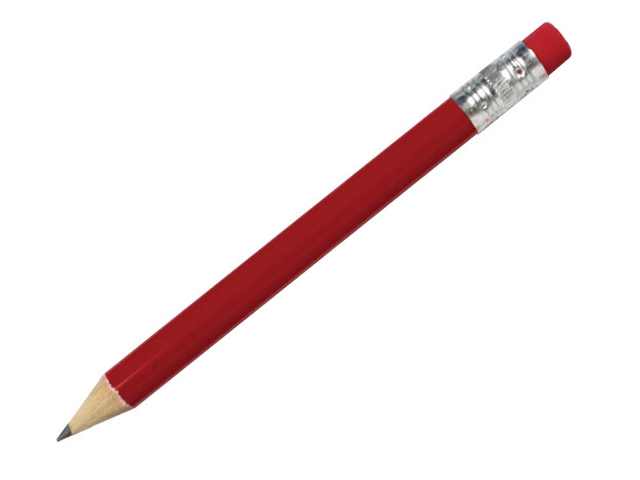 Mini Pencil + Eraser with 1 colour
