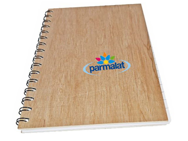 Mpho A4 Wooden Notebook with A8 Engraving